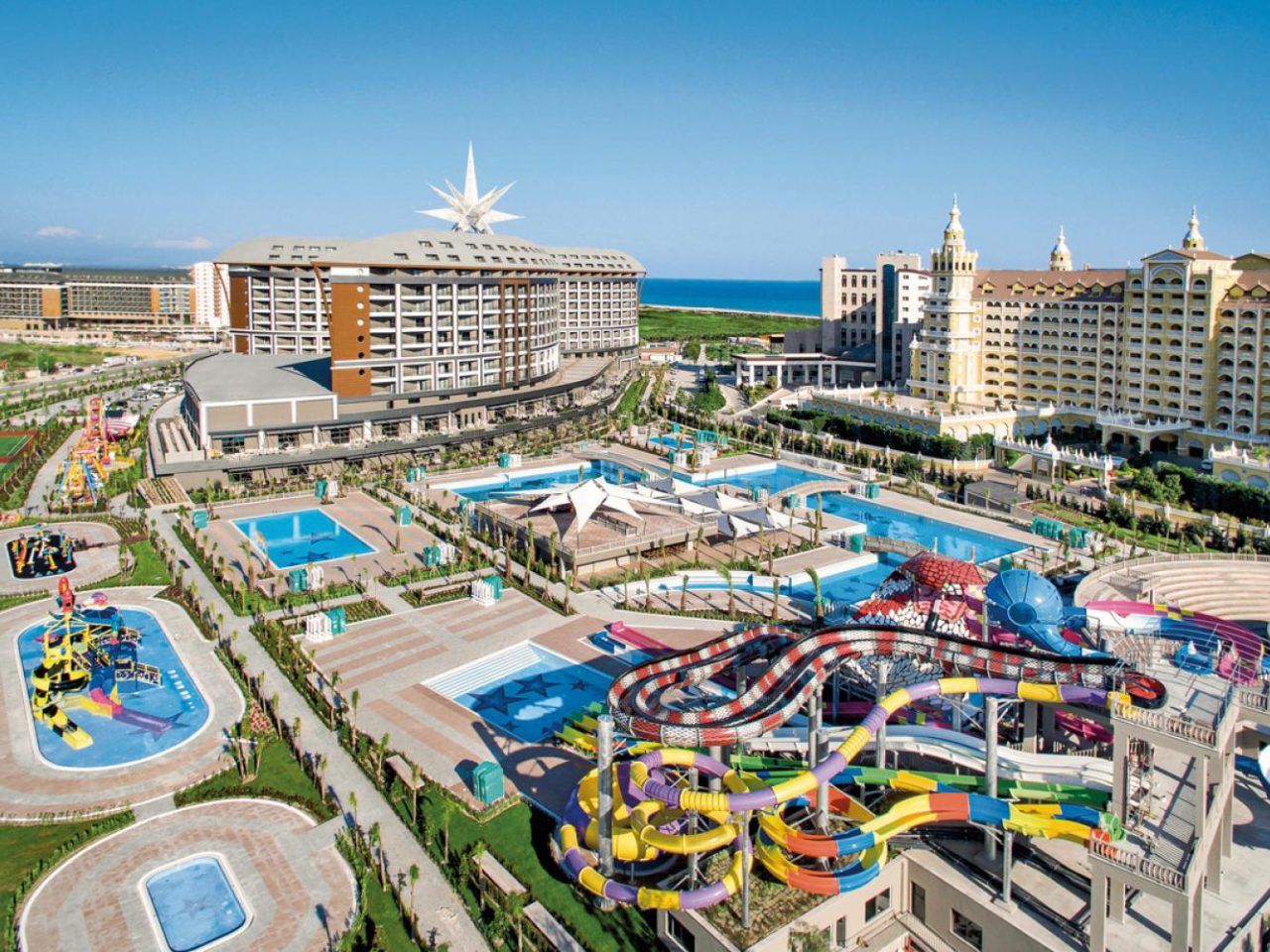 Royal Seginus Hotel Lara Strand mit Aquapark, Pools und Sandstrand