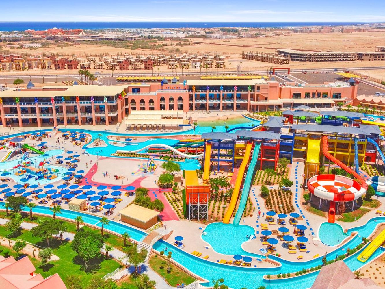 Pickalbatros Aqua Park mit Wasserrutschen in Hurghada
